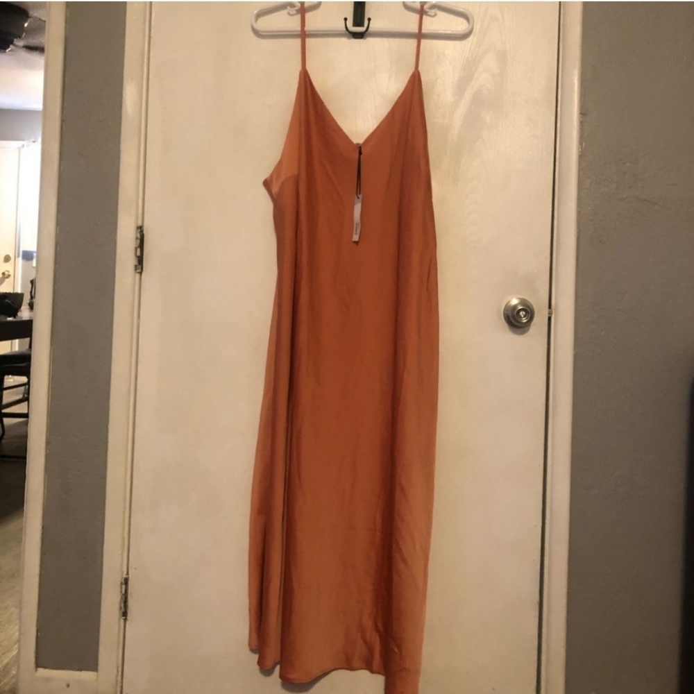 PROLOGUE Sleeveless Satin Slip On Dress Sz 4X NWT